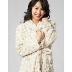 Tourance Luxe Textured Minky Robe – Ultra Soft & Cozy Sz. S